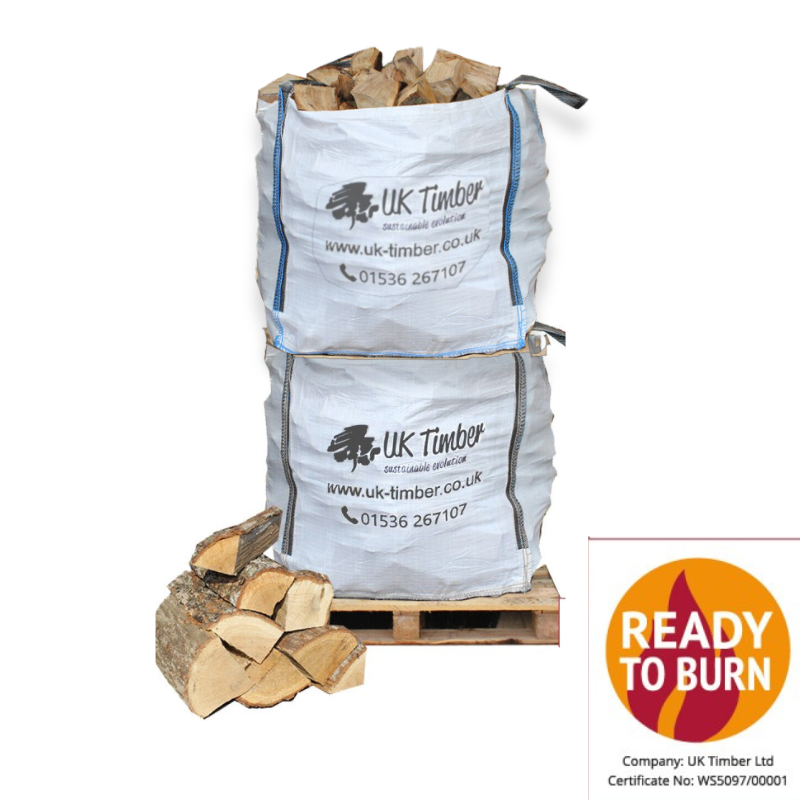 Large Bulk Bag of Kiln Dried Oak Hardwood Firewood